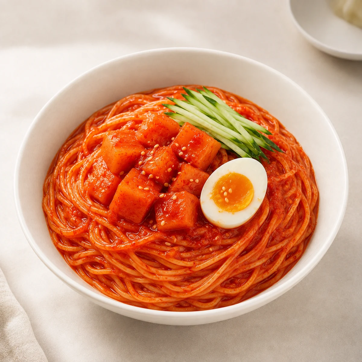 깍두기비빔국수 OEM 조리 이미지